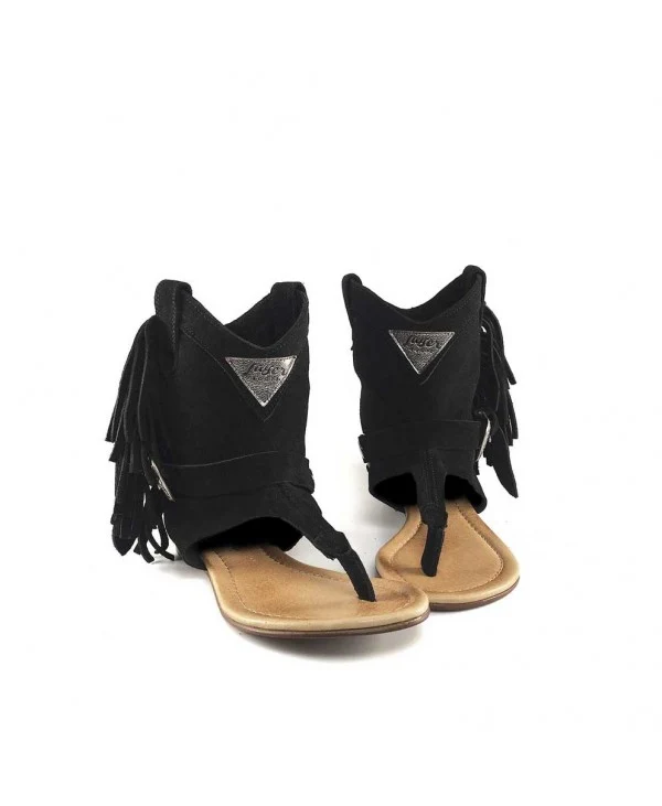 BOHO WEST SVARTA BASIC SANDALER FÖR KVINNOR
